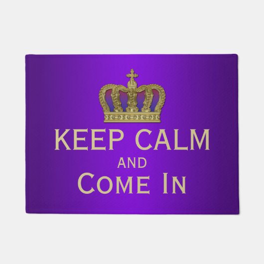 Golden Royal Crown IV & KEEP CALM Deurmat (Voorkant)