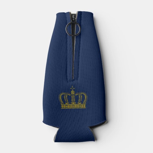 Golden Royal Crown + je ruggengraat. en ideeën Flesjeskoeler (Achterkant)