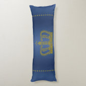 Golden Royal Crown + je ruggengraat. en ideeën Lichaamskussen (Achterkant (Verticaal))