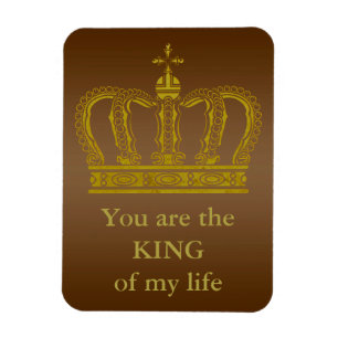 Golden Royal Crown + je ruggengraat. en ideeën Magneet