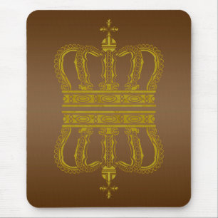 Golden Royal Crown + je ruggengraat. en ideeën Muismat