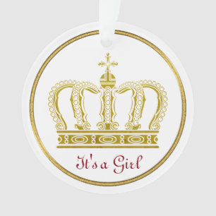Golden Royal Crown + je ruggengraat. en ideeën Ornament