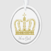 Golden Royal Crown + je ruggengraat. en ideeën Ornament (voorkant)