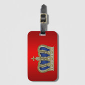 Golden Royal Crown V + je ruggengraat. en ideeën Bagagelabel (Voorkant (verticaal))
