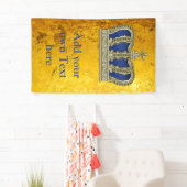 Golden Royal Crown V + je ruggengraat. en ideeën Spandoek (Insitu)