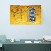 Golden Royal Crown V + je ruggengraat. en ideeën Spandoek (Beurs)