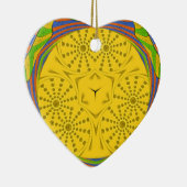 Golden Royal Egyptian. Unieke kleuren Keramisch Ornament (Rechts)