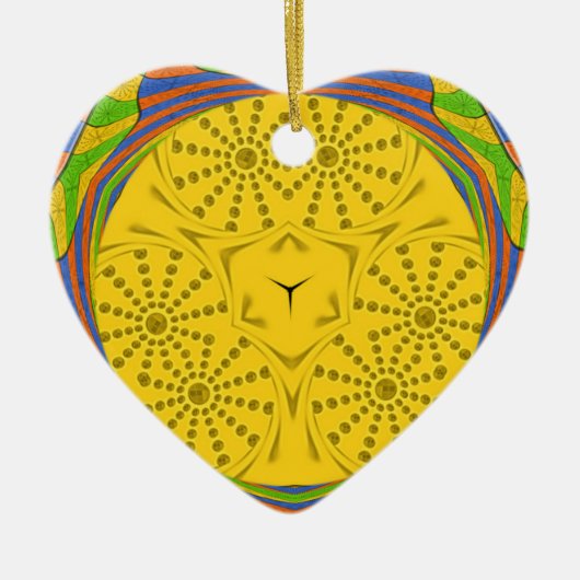 Golden Royal Egyptian. Unieke kleuren Keramisch Ornament (Voorkant)