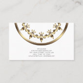 Golden Royal Fleur-de-Lis element. Visitekaartje (Achterkant)