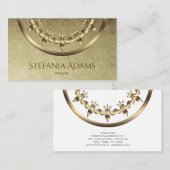 Golden Royal Fleur-de-Lis element. Visitekaartje (Voorkant / Achterkant)