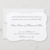 Golden royal Islamic bruiloft nodigbismillah uit Kaart (Achterkant)