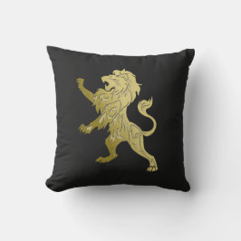 Golden Royal Lion Black Buitenkussen