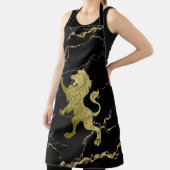 Golden Royal Lion Black en Gold Marble Schort (Insitu)