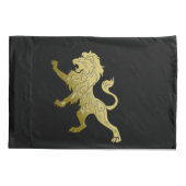 Golden Royal Lion Black Kussensloop (Achterkant)