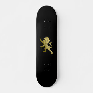 Golden Royal Lion Black Persoonlijk Skateboard