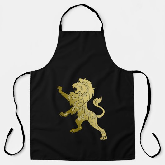 Golden Royal Lion Black Schort (Voorkant)
