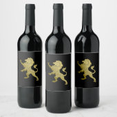 Golden Royal Lion Black Wijn Etiket (Flessen)