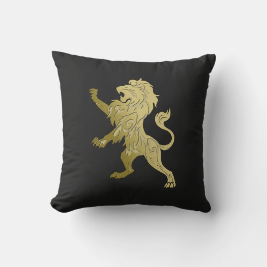Golden Royal Lion Buitenkussen (Voorkant)