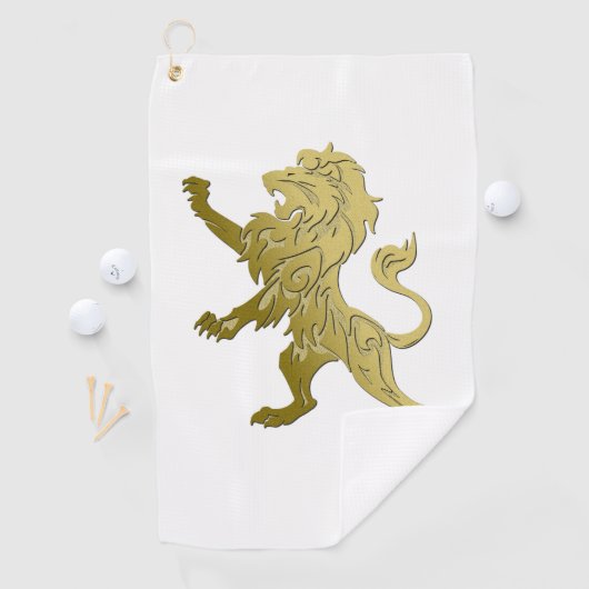 Golden Royal Lion Golfhanddoek (Insitu)