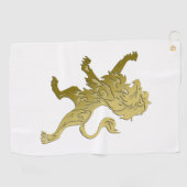 Golden Royal Lion Golfhanddoek (Horizontaal)