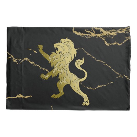Golden Royal Lion Kussensloop (Achterkant)