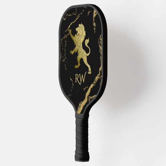 Golden Royal Lion Monogram Pickleball Paddle (Links)