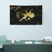 Golden Royal Lion Monogram Spandoek (Beurs)