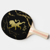 Golden Royal Lion Monogram Tafeltennisbatje (Zijkant)