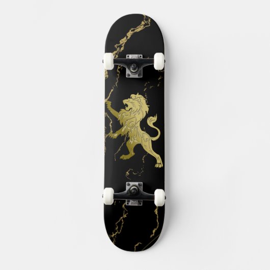 Golden Royal Lion Persoonlijk Skateboard (Voorkant)