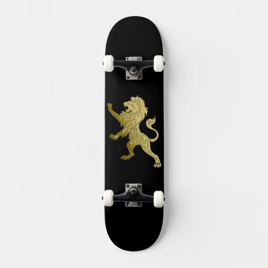 Golden Royal Lion Persoonlijk Skateboard (Voorkant)