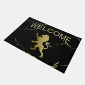 Golden Royal Lion Welkom Deurmat (Schuin)
