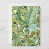 Golden Royal Peacock Feathers Kaart (Achterkant)