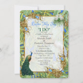 Golden Royal Peacock Feathers Kaart (Voorkant)