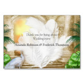 Golden Royal Peacock Feathers Kaart (Achterkant)