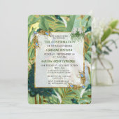 Golden Royal Peacock Feathers Kaart (Staand voorkant)