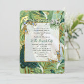 Golden Royal Peacock Feathers Kaart (Staand voorkant)