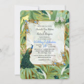 Golden Royal Peacock Feathers Kaart (Voorkant)