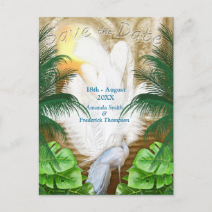 Golden Royal Peacock Temple Dreams Aankondigingskaart