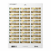 Golden Royal Peacock Temple Dreams Etiket (Full Sheet)