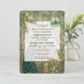 Golden Royal Peacock Temple Dreams Kaart (Staand voorkant)