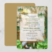 Golden Royal Peacock Temple Dreams Kaart (Voorkant / Achterkant)