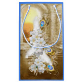 Golden Royal Peacock Temple Dreams Klein Cadeauzakje (Achterkant)