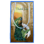 Golden Royal Peacock Temple Dreams Klein Cadeauzakje (Voorkant)