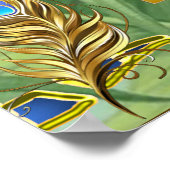 Golden Royal Peacock Temple Dreams Poster (Hoek)