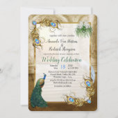 Golden Royal Peacocks - Veren Kaart (Voorkant)