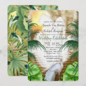 Golden Royal White Peacock Feathers Kaart (Voorkant / Achterkant)