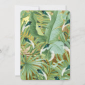 Golden Royal White Peacock Feathers Kaart (Achterkant)