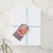 Golden roze cadeaulabel (Met Touw)