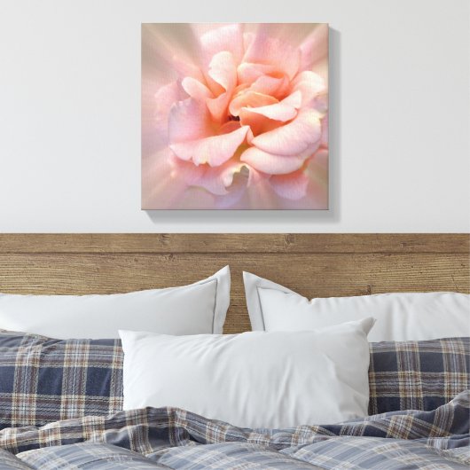 Golden roze canvas afdruk (Insitu (Slaapkamer))