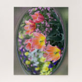 Golden roze tulpen legpuzzel (Verticaal)
